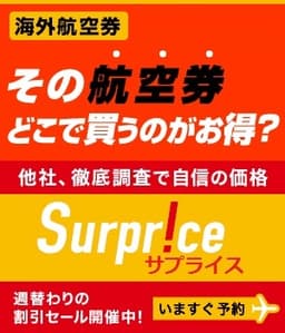 Surprice /サプライス【海外航空券】